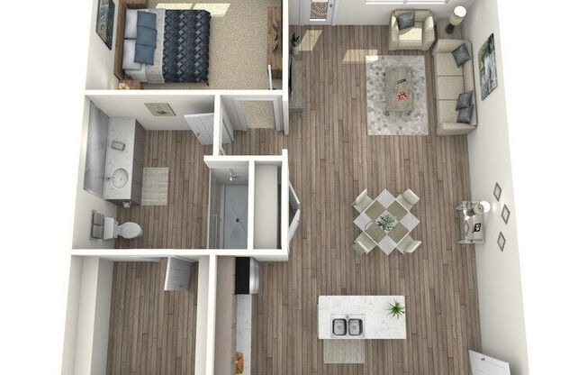 1 bed, 1 bath, 750 sqft, $1,740