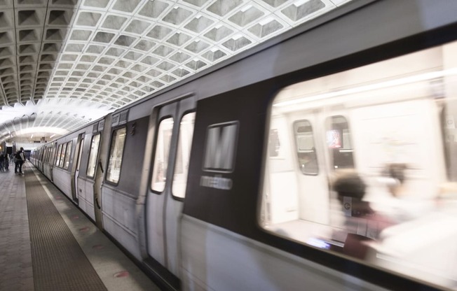 Metro Train on the go