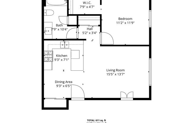 1 bed, 1 bath, 725 sqft, $1,049, Unit BB208