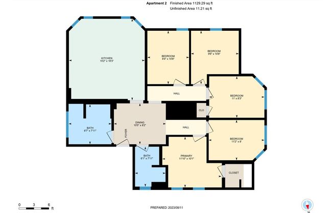 5 beds, 2 baths, $5,750, Unit Apt 2