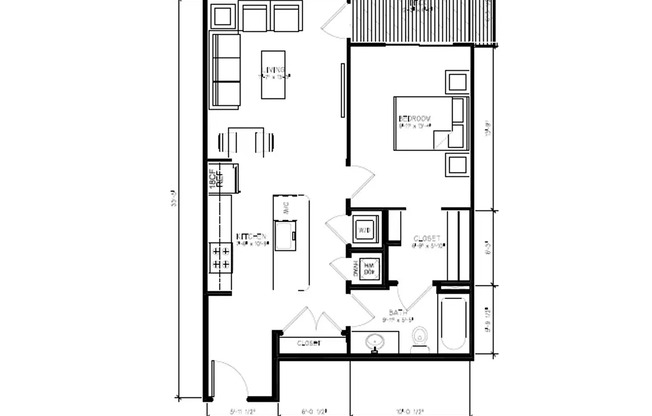 1 bed, 1 bath, 670 sqft, $1,535, Unit 407