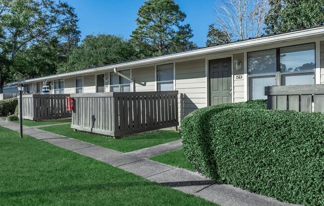 a large lawn in front of a house