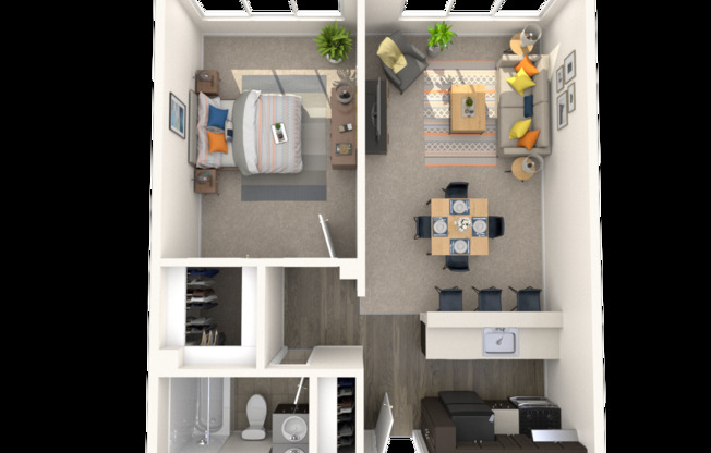 1 bed, 1 bath, 580 sqft, $1,150, Unit 802