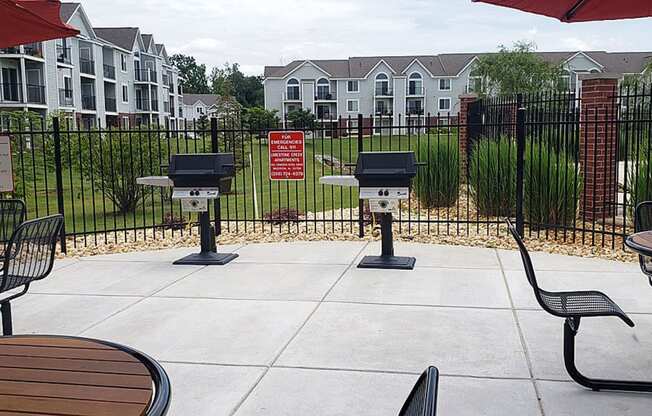 Multiple Grilling Stations at Limestone Creek Apartment Homes in Madison, AL