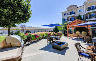 the courtyard at The Beckstead, Utah, 84095