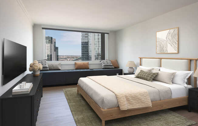 Bedroom with Hard Surface Flooring