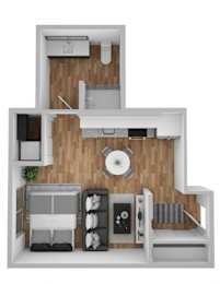 Studio, 1 bath, 440 sqft, $1,479
