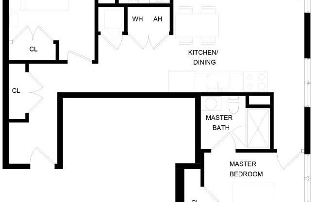 2 beds, 2 baths, 925 sqft, $4,250, Unit 302