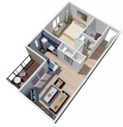 1 bed, 1 bath, $2,315