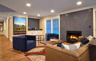 Resident Lounge With Fireplace at Heritage at the River, Manchester, 03102