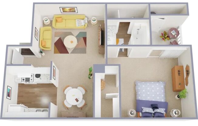 1 bed, 1 bath, 730 sqft, $949, Unit 126