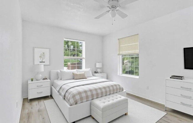Cozy and well-maintained second-floor 1-bedroom, 1-bath unit in a quiet fourplex