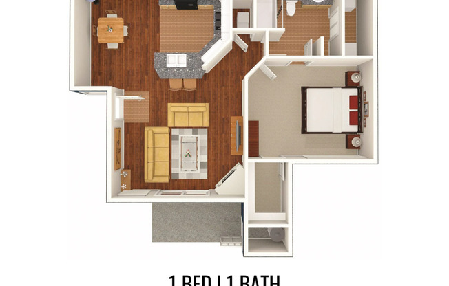 1 bed, 1 bath, 694 sqft, $2,450, Unit 706
