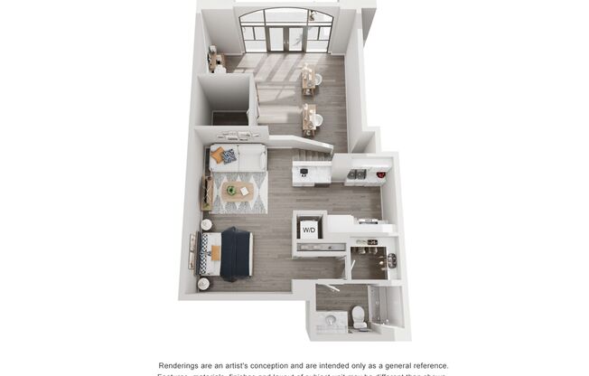 Studio, 2 baths, 867 sqft, $2,795, Unit Live/Work Loft - B