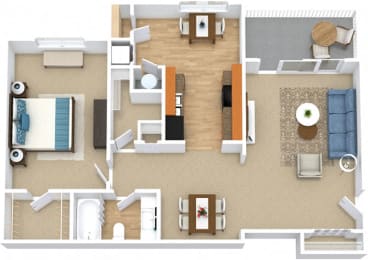 1 bed, 1 bath, 872 sqft, $1,665