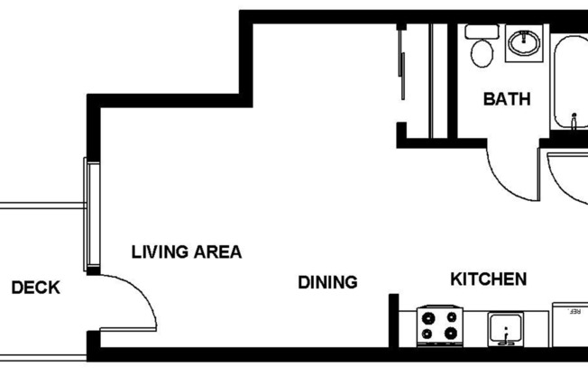 Studio, 1 bath, 275 sqft, $2,155