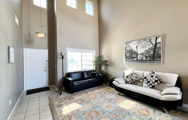 FURNISHED 4BD/2.5BA IN GREEN VALLEY RANCH! W/ STRIP VIEWS