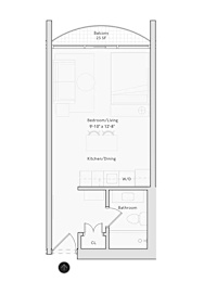 Studio, 1 bath, 359 sqft, $1,278