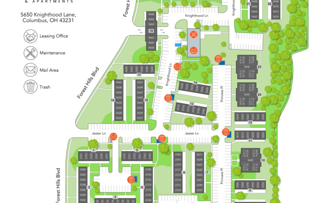 a map of the hyde park site plan