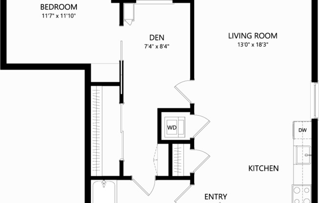 1 bed, 1 bath, 926 sqft, $4,155, Unit 529