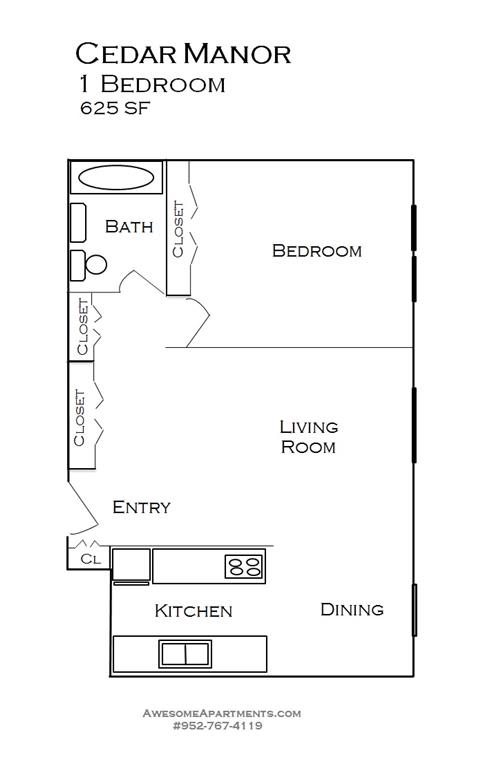 Cedar Manor Apartments floorplan