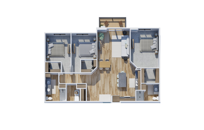 3 beds, 2 baths, 1,419 sqft, $1,780, Unit 427