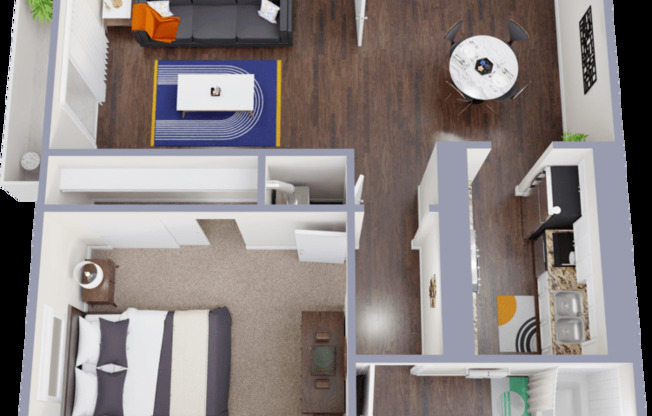1 bed, 1 bath, 680 sqft, $899