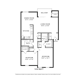 2 beds, 2 baths, 1,232 sqft, $2,199