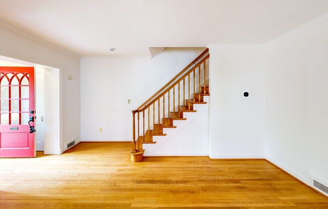 NW DC locale...3 level - 2 bed + Den with 2.5 & off street parking  - 16 months only