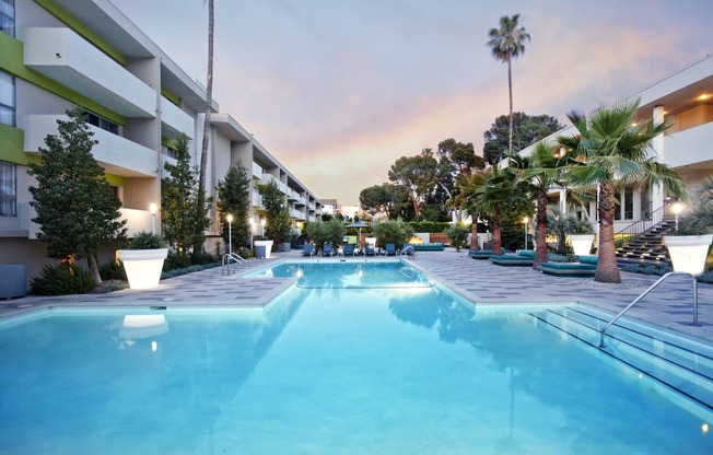 Twilight Pool at The Chadwick, California, 90004