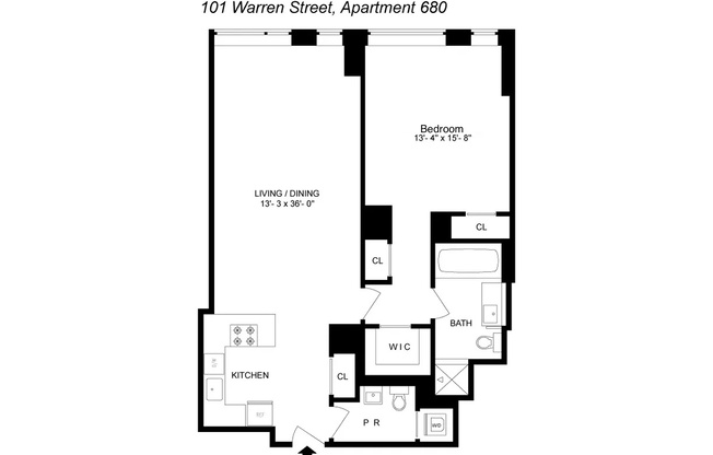 1 bed, 1.5 baths, 1,066 sqft, $7,070, Unit 680