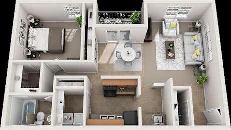 1 bed, 1 bath, 975 sqft, $1,450