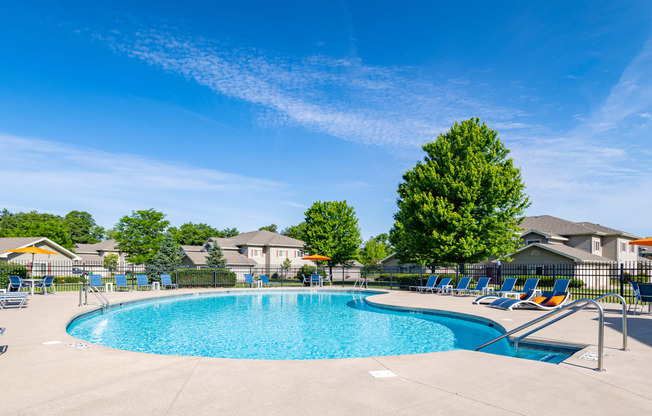 take a dip in the resort style pool at villas at houston levee west apartments
