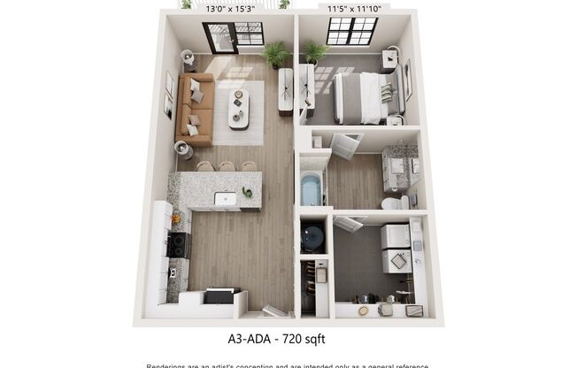 1 bed, 1 bath, 720 sqft, $1,775, Unit 5808103
