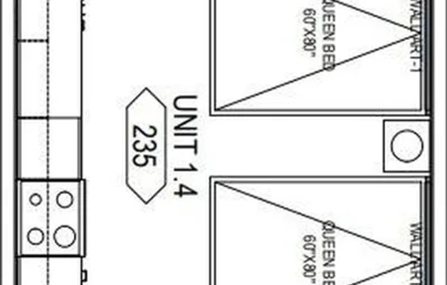 Studio, 1 bath, 509 sqft, $1,650, Unit UPlace Unit 235