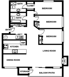 3 beds, 2 baths, 1,150 sqft, $2,327