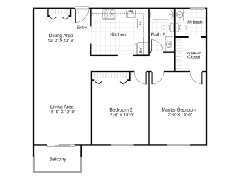 2 beds, 1.5 baths, 1,050 sqft, $2,045