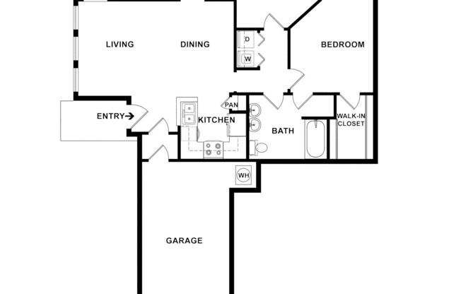 2 beds, 1 bath, 1,088 sqft, $1,795