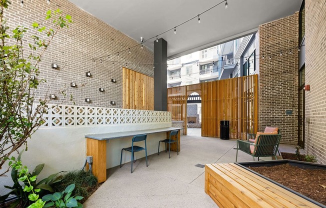 Alton Mill District Apartments in Charlotte, North Carolina Patio