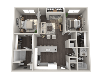 2 beds, 2 baths, 995 sqft, $1,439