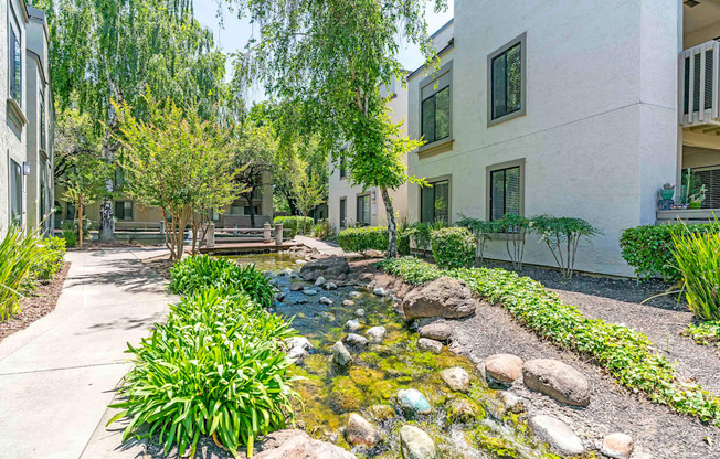 Two Bedroom Apartments in Walnut Creek, CA - Park Lake at Walnut Creek - Courtyard with Beautiful Landscaping