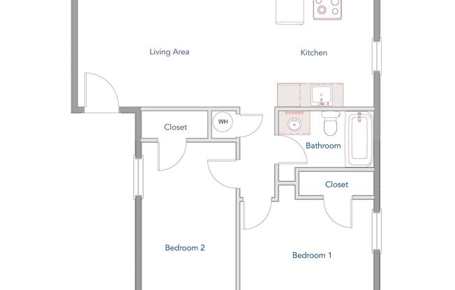 2 beds, 1 bath, 800 sqft, $1,095, Unit 1