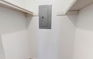 a refrigerator freezer sitting inside of a building