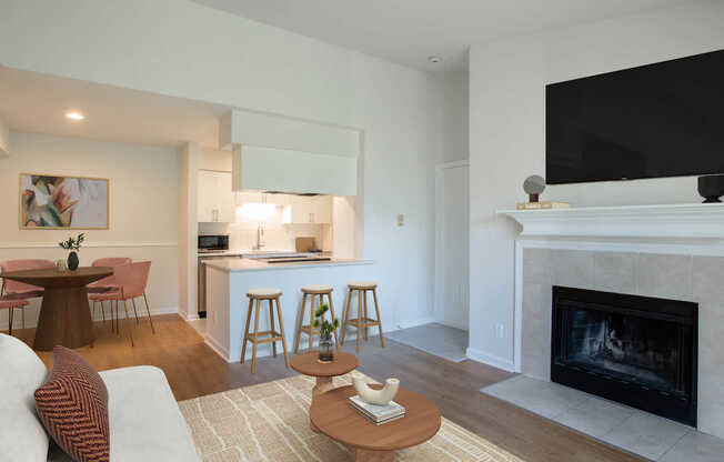 Living Room with Hard Surface Flooring