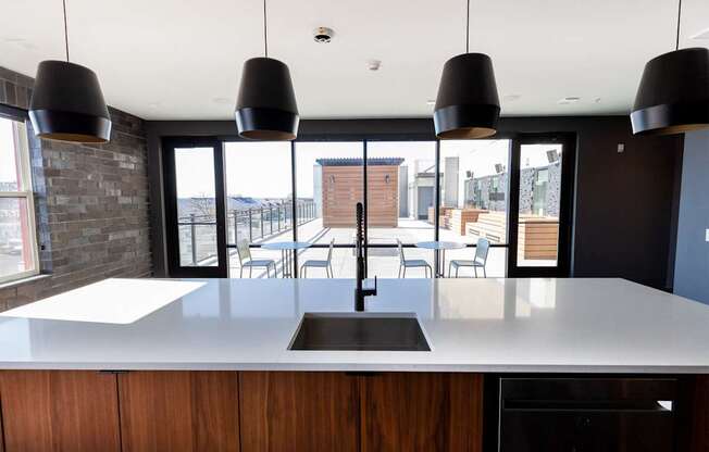 Kitchen Counter at Center Square Lofts West, Pennsylvania