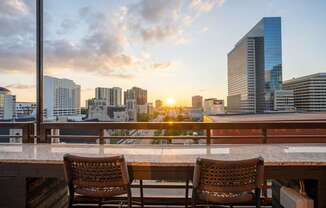 Breathtaking views overlooking the city