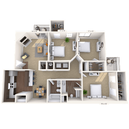 3 beds, 2 baths, 1,200 sqft, $1,793