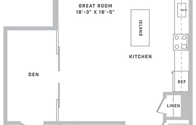 Studio, 1 bath, 600 sqft, $2,250, Unit 26-332