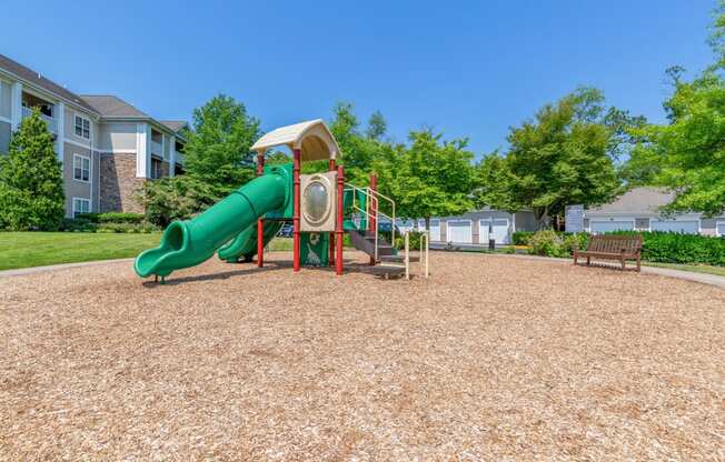 playground area with slide