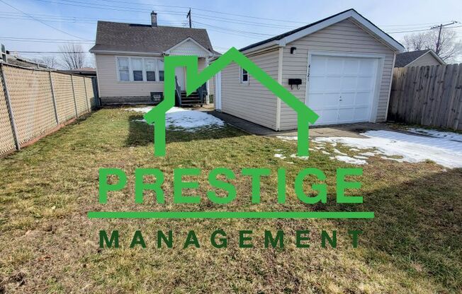 2 Bed 1 Bath Home with basement & garage